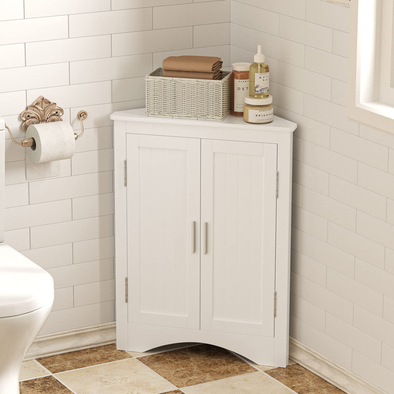 Lark Manor™ Tall Bathroom Corner Cabinet | Wayfair
